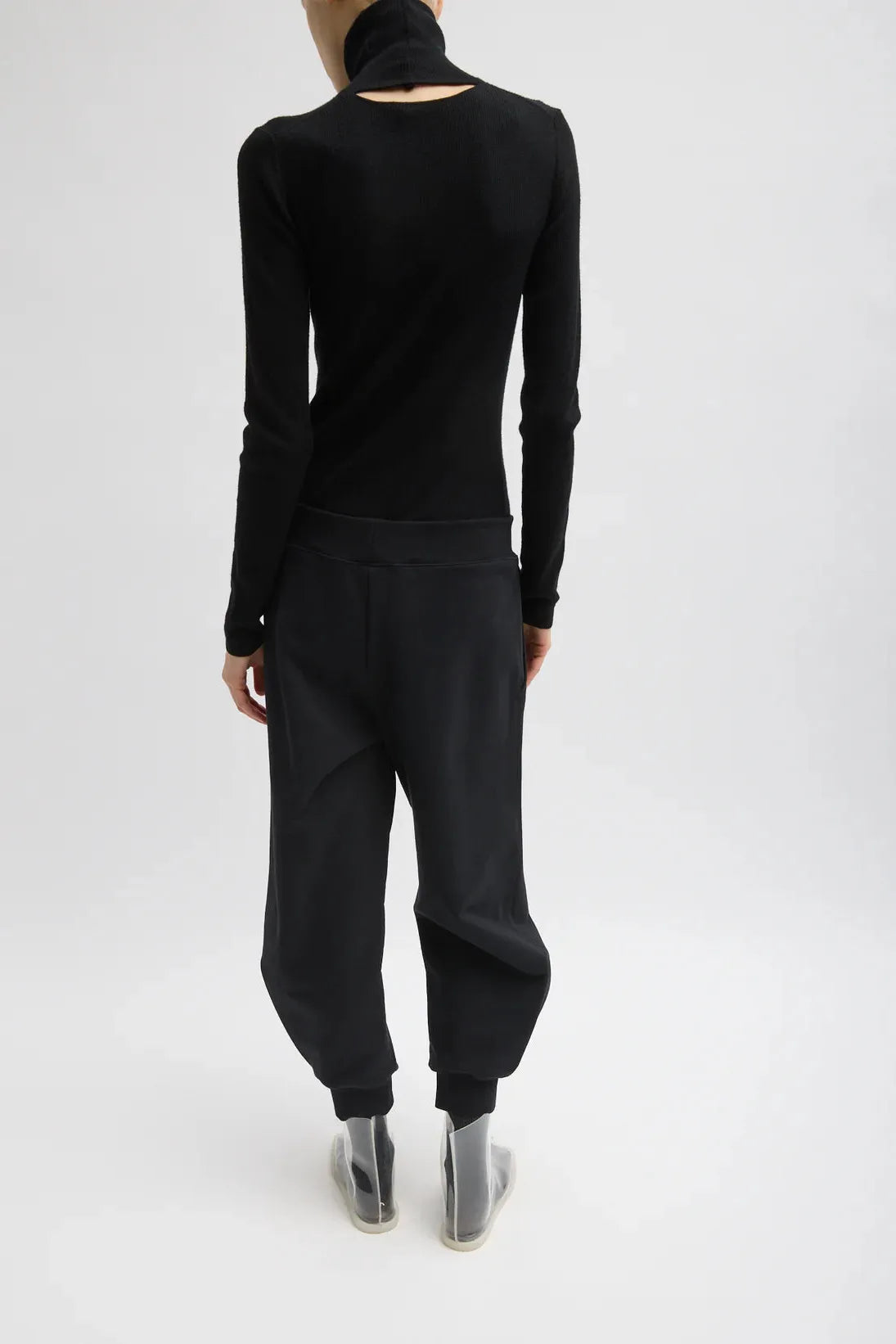 Sweatshirt Program Calder Sweatpant in Black by Tibi-Bottoms-Tibi-Idlewild