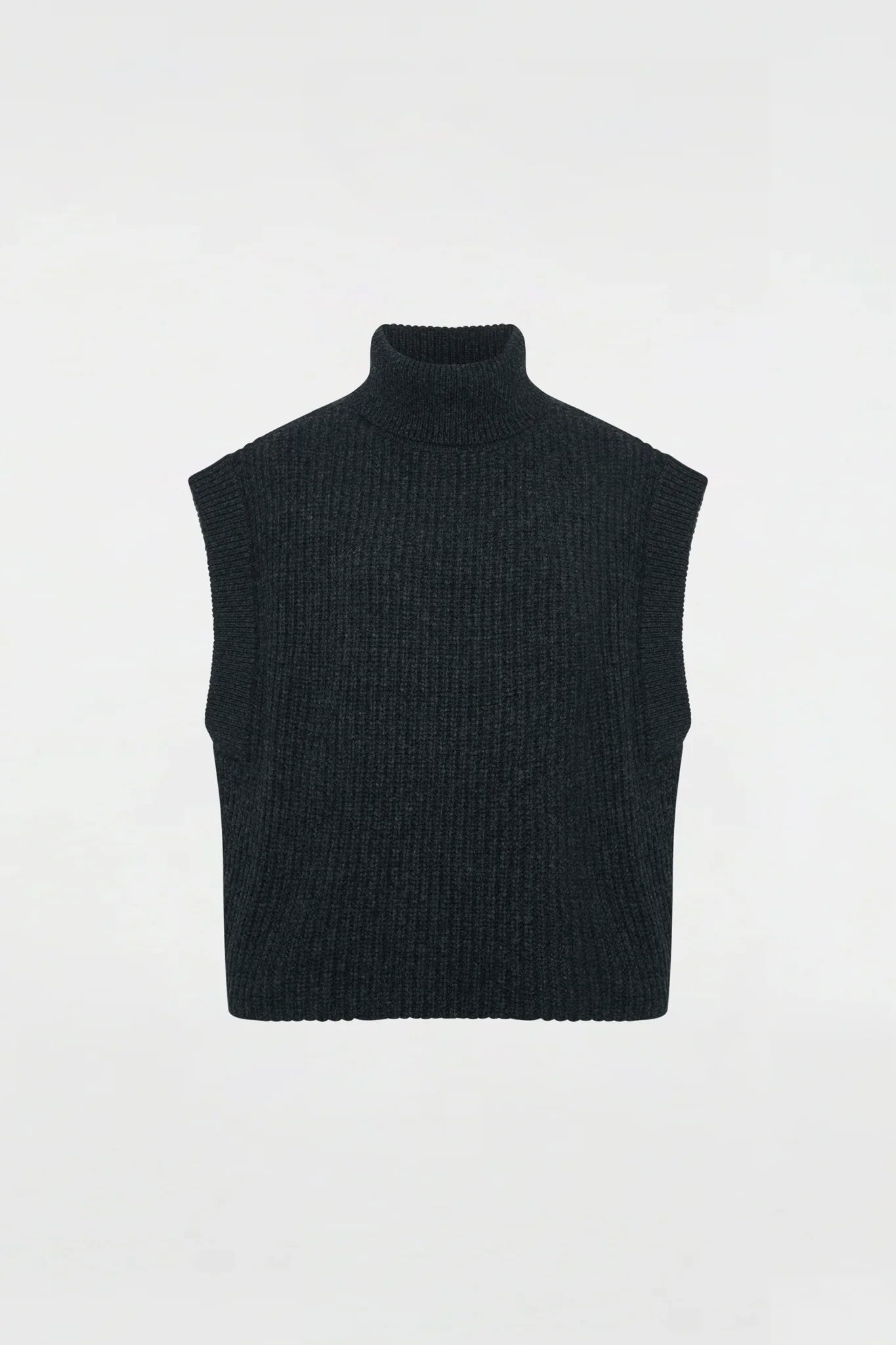 T-Neck Vest in Charcoal by 6397-Tops-6397-Idlewild