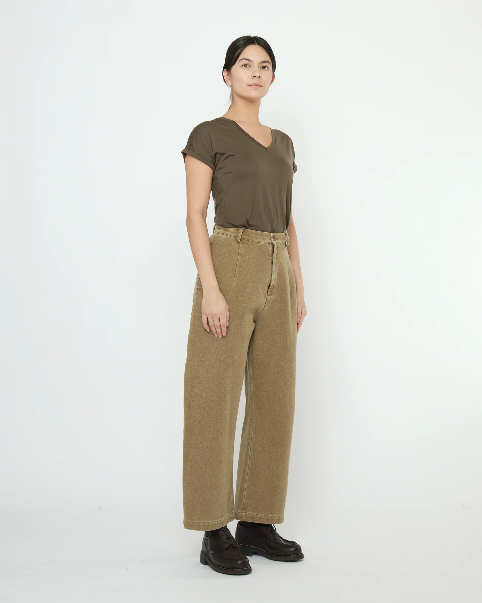 Tailored Curve Legged Trouser in Kelp by 7115 by Szeki-Bottoms-7115 by Szeki-Idlewild