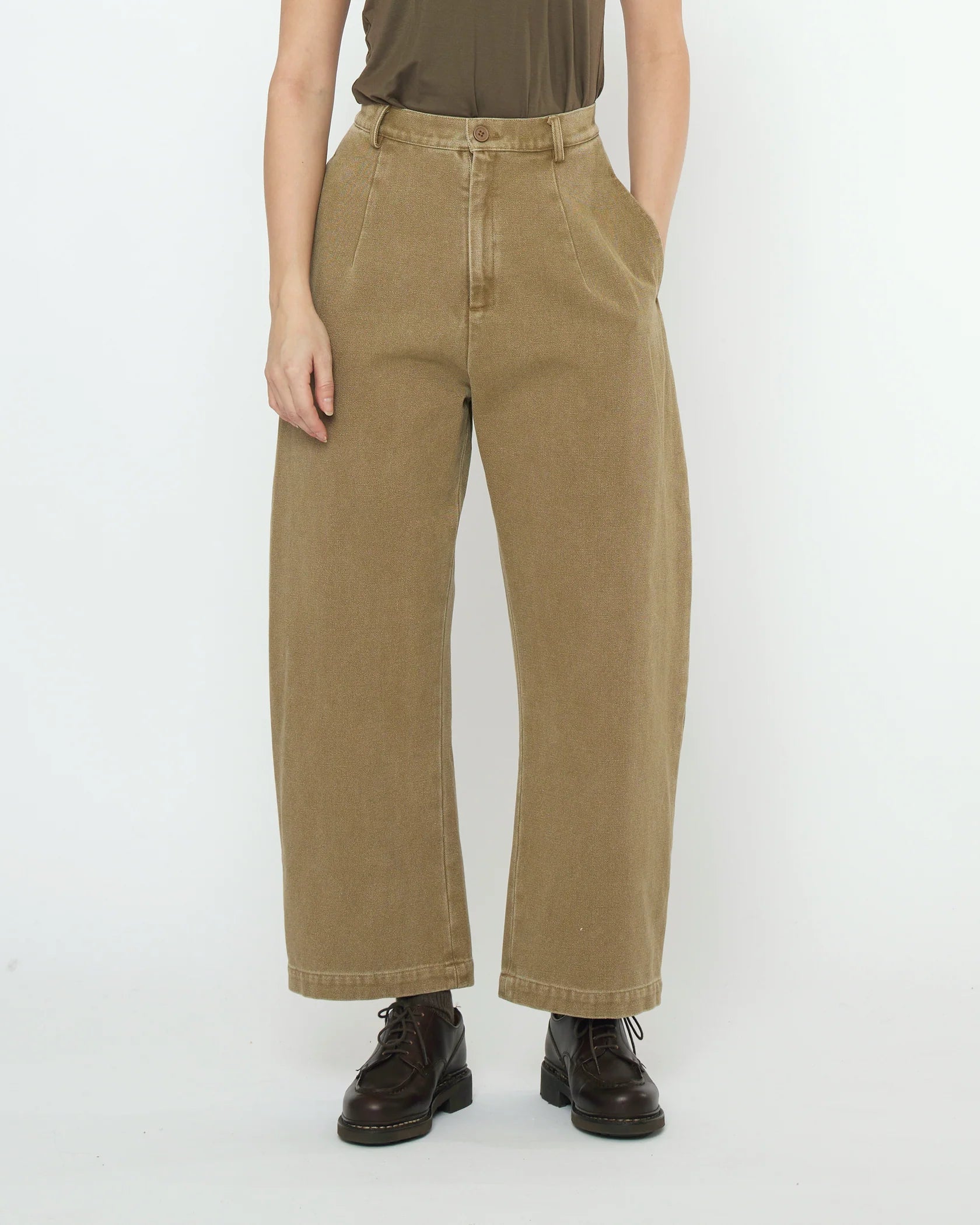 Tailored Curve Legged Trouser in Kelp by 7115 by Szeki-Bottoms-7115 by Szeki-Idlewild