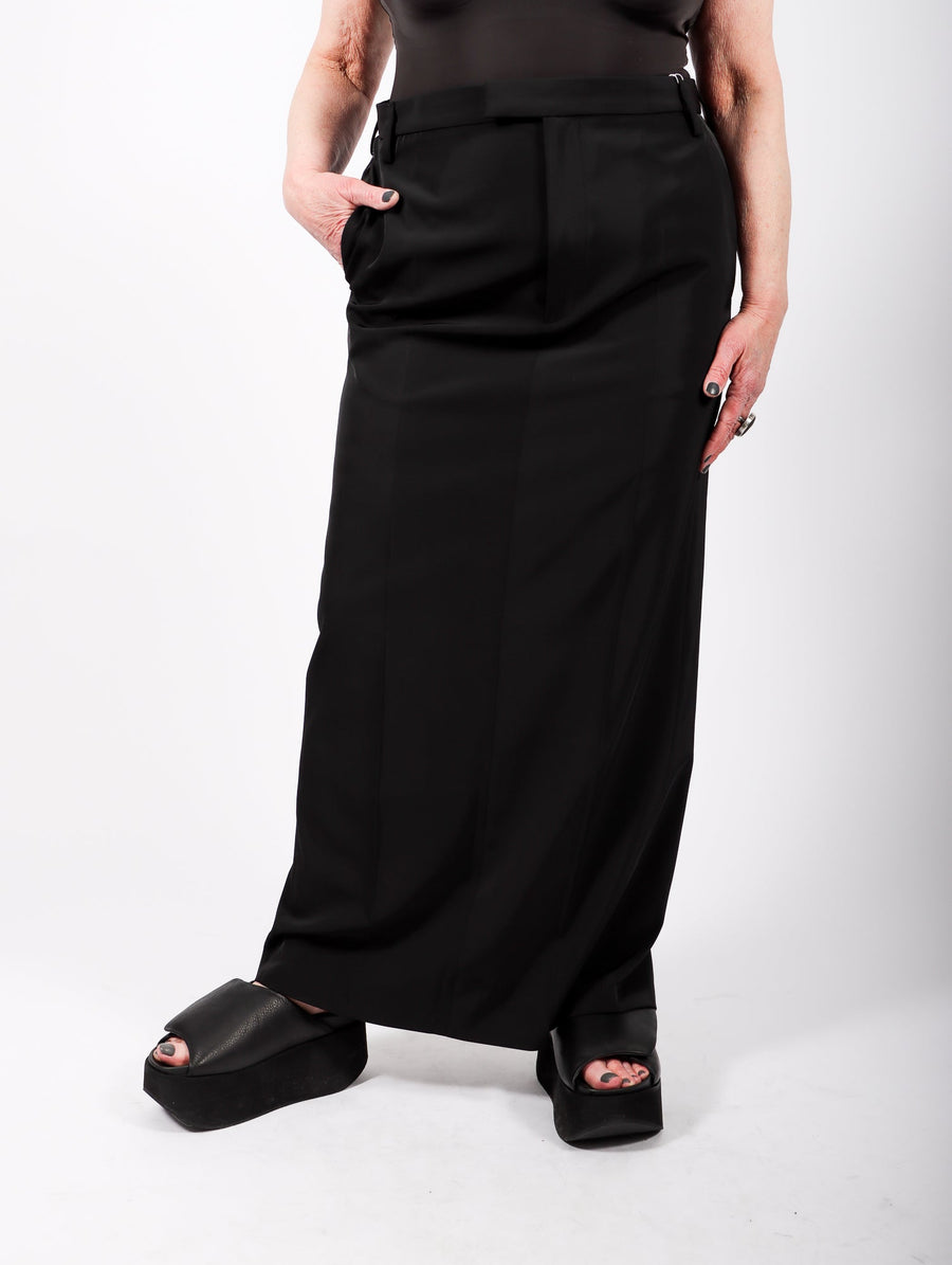 Tailored Midi Skirt in Black by MM6 Maison Margiela-MM6-Idlewild