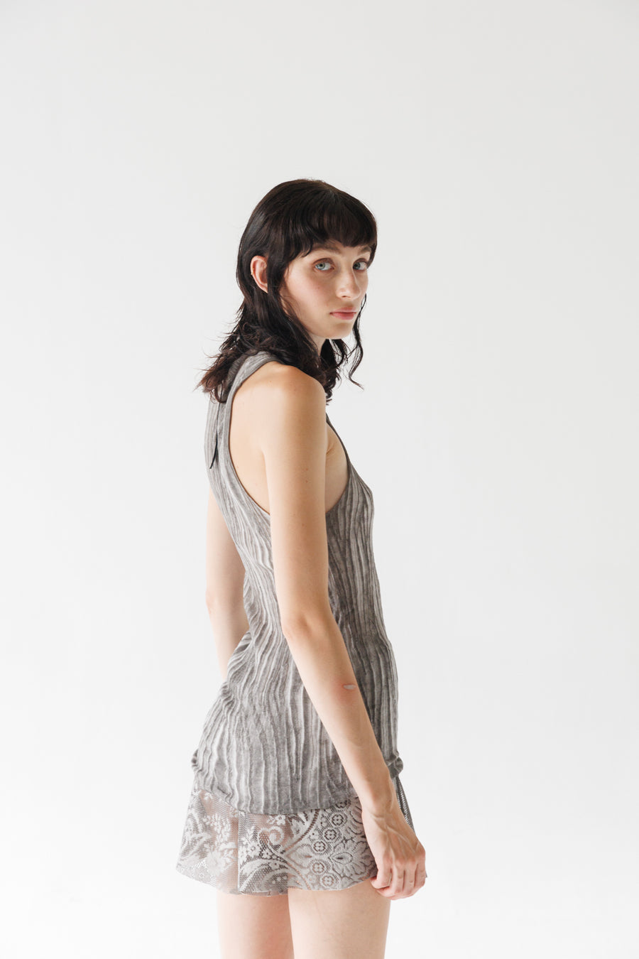 Tank Top in Cold Dyed Grey by Serien°umerica-Serien°umerica-Idlewild