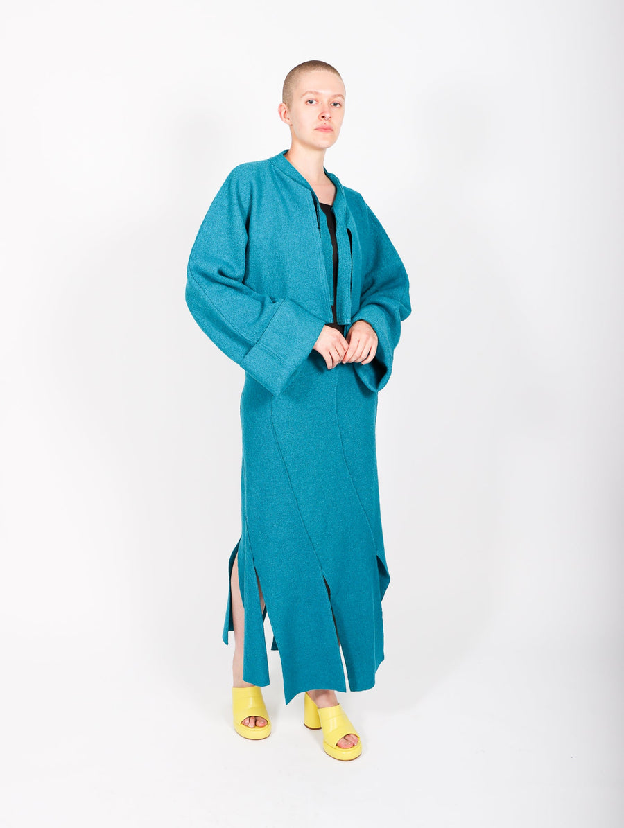 Tea Jacket in Teal Blue by Grind and Glaze-Idlewild