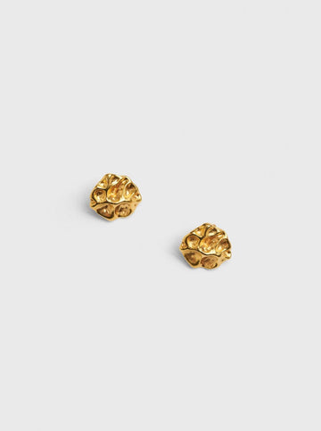 Textured Earring in Gold by Rodebjer-Idlewild