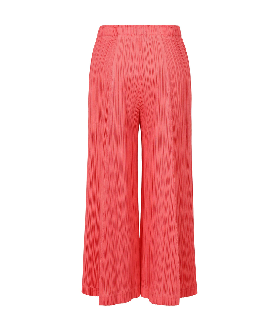 Thicker Bottoms 1 Pants in Coral Pink by Pleats Please Issey Miyake-Pleats Please Issey Miyake-Idlewild