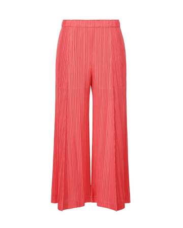 Thicker Bottoms 1 Pants in Coral Pink by Pleats Please Issey Miyake-Pleats Please Issey Miyake-Idlewild