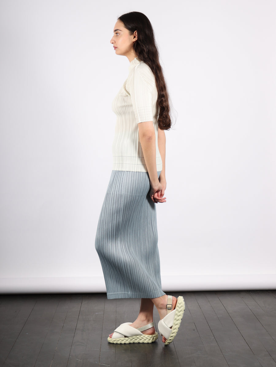 Thicker Bottoms 1 Skirt in Cool Grey by Pleats Please Issey Miyake-Pleats Please Issey Miyake-Idlewild