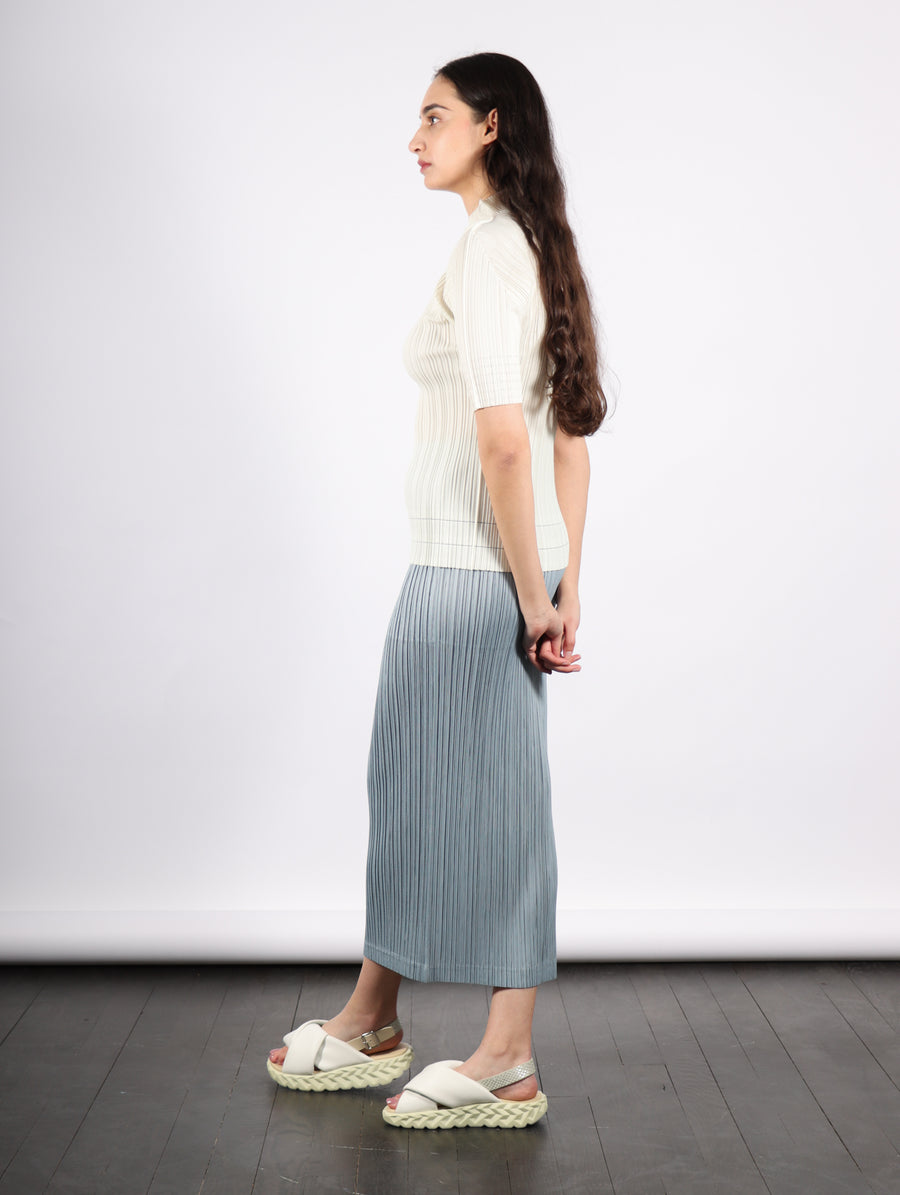 Thicker Bottoms 1 Skirt in Cool Grey by Pleats Please Issey Miyake-Pleats Please Issey Miyake-Idlewild