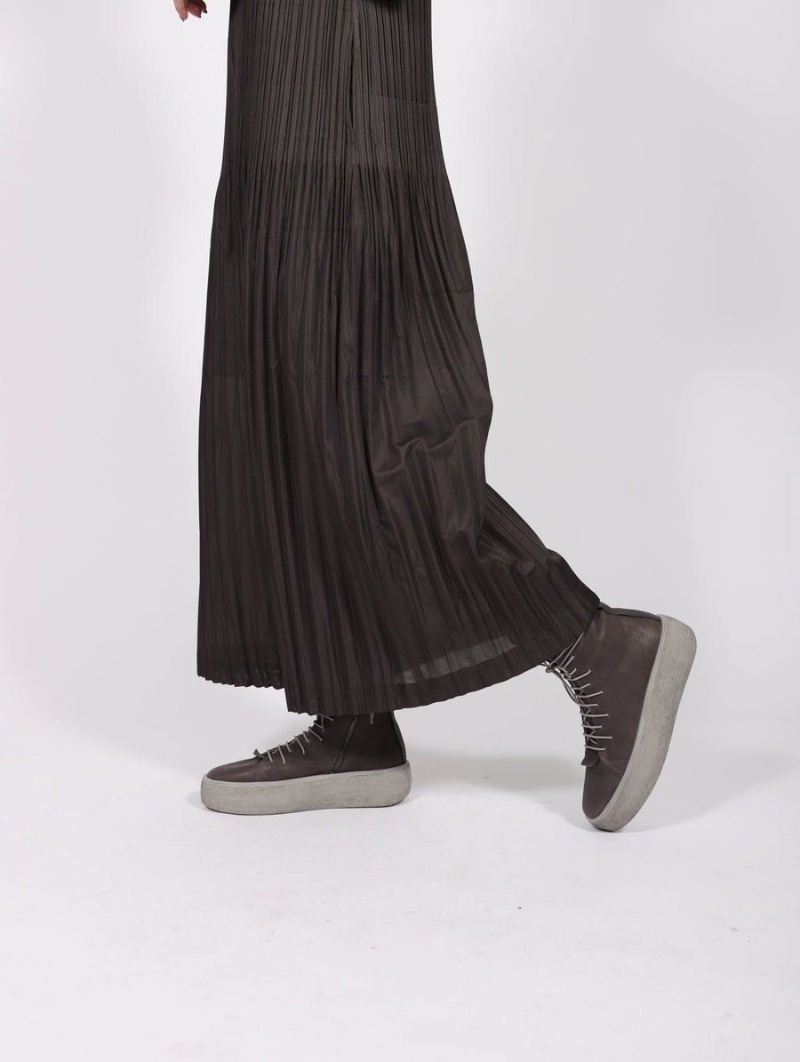 Thicker Bottoms 2 Jumpsuit in Charcoal by Pleats Please Issey Miyake-Pleats Please Issey Miyake-Idlewild