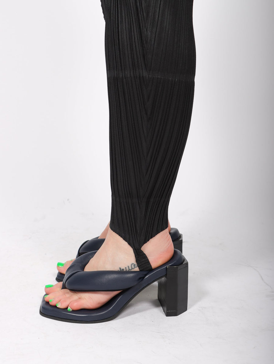 Thicker Bounce Pants in Black by Pleats Please Issey Miyake-Idlewild