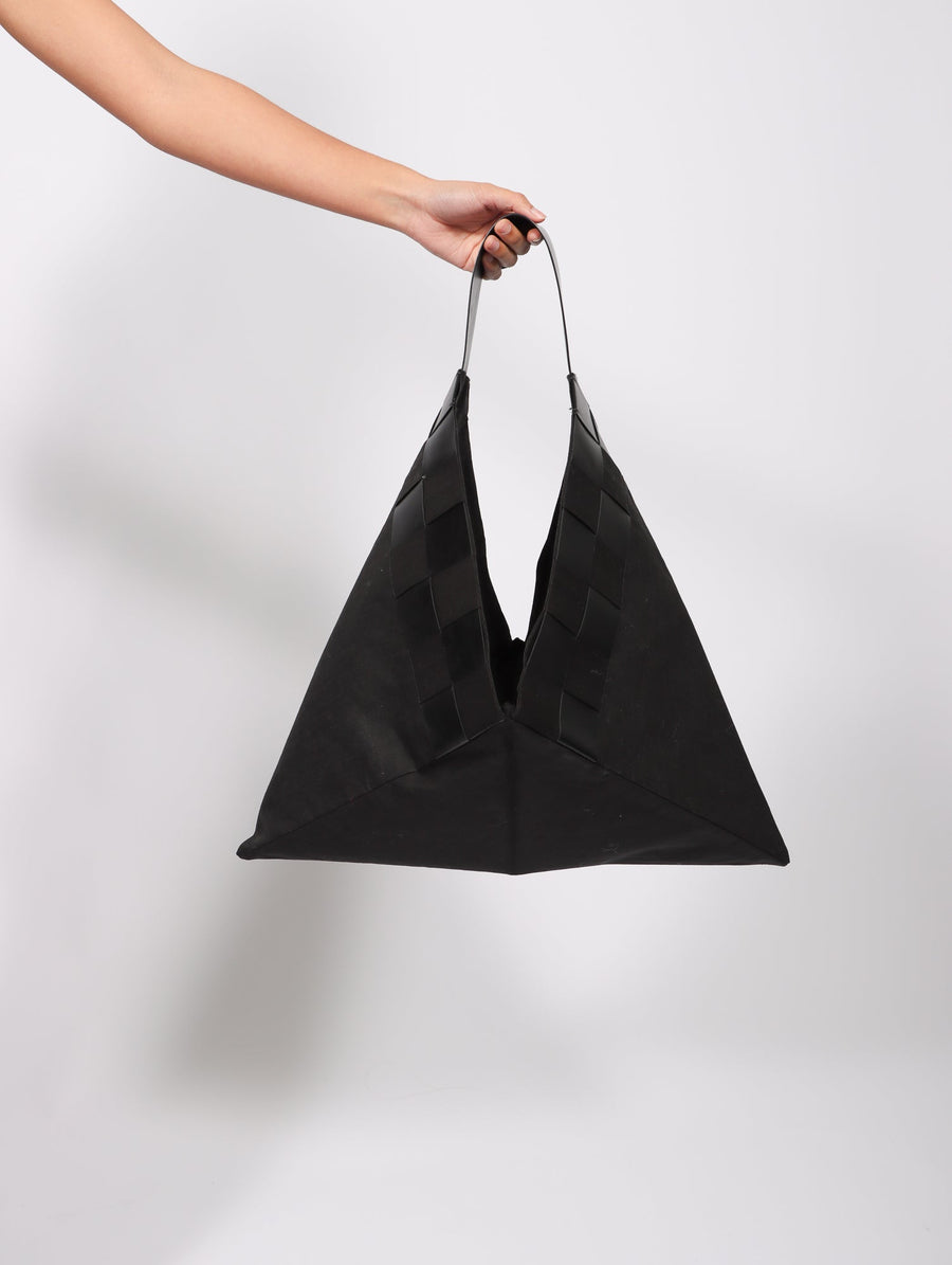Triangle Bag in All Black by Kamaro'an-Idlewild