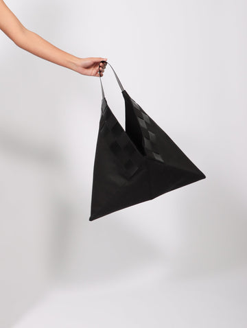 Triangle Bag in All Black by Kamaro'an-Idlewild