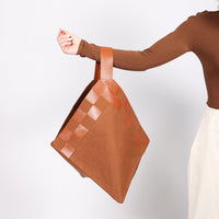 Kamaro'an  Woven Lid Bag in Natural Vegetable Tanned Leather – Housework