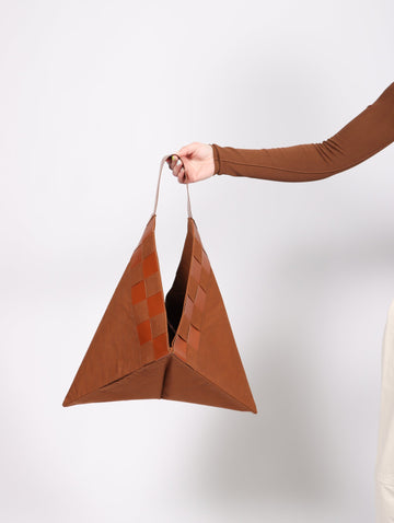 Triangle Bag in Chestnut by Kamaro'an-Idlewild