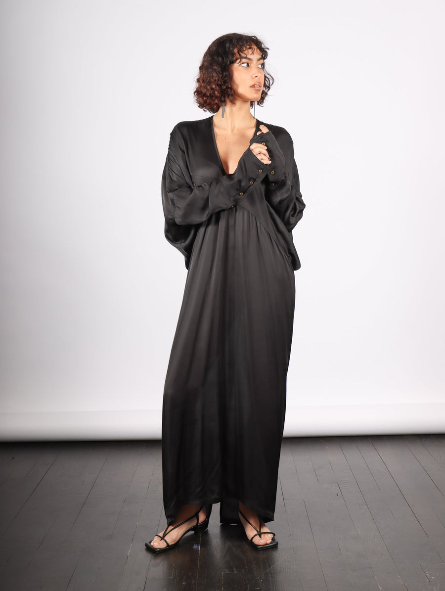 Tristan Drape Dress in Black by Nicholas K-Idlewild