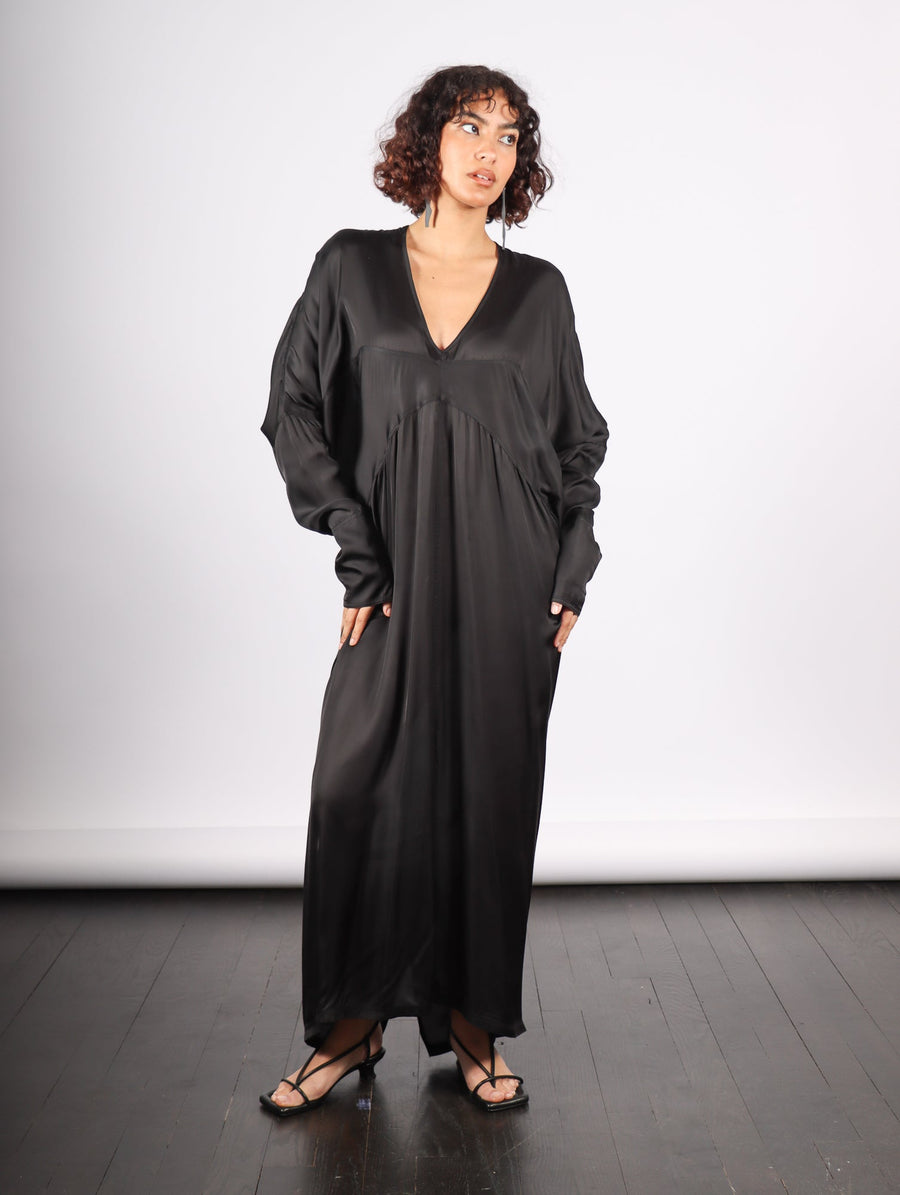 Tristan Drape Dress in Black by Nicholas K-Idlewild