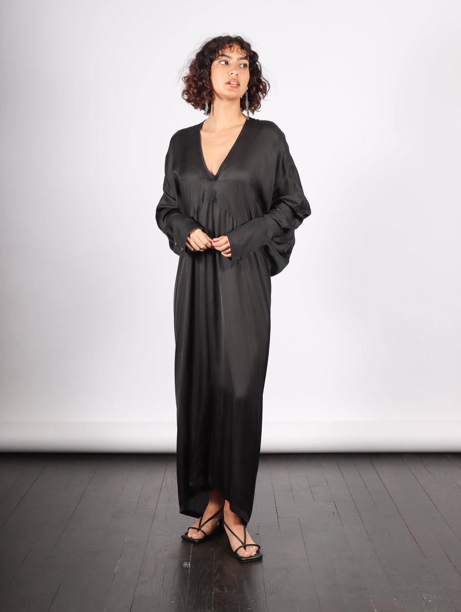 Tristan Drape Dress in Black by Nicholas K-Idlewild