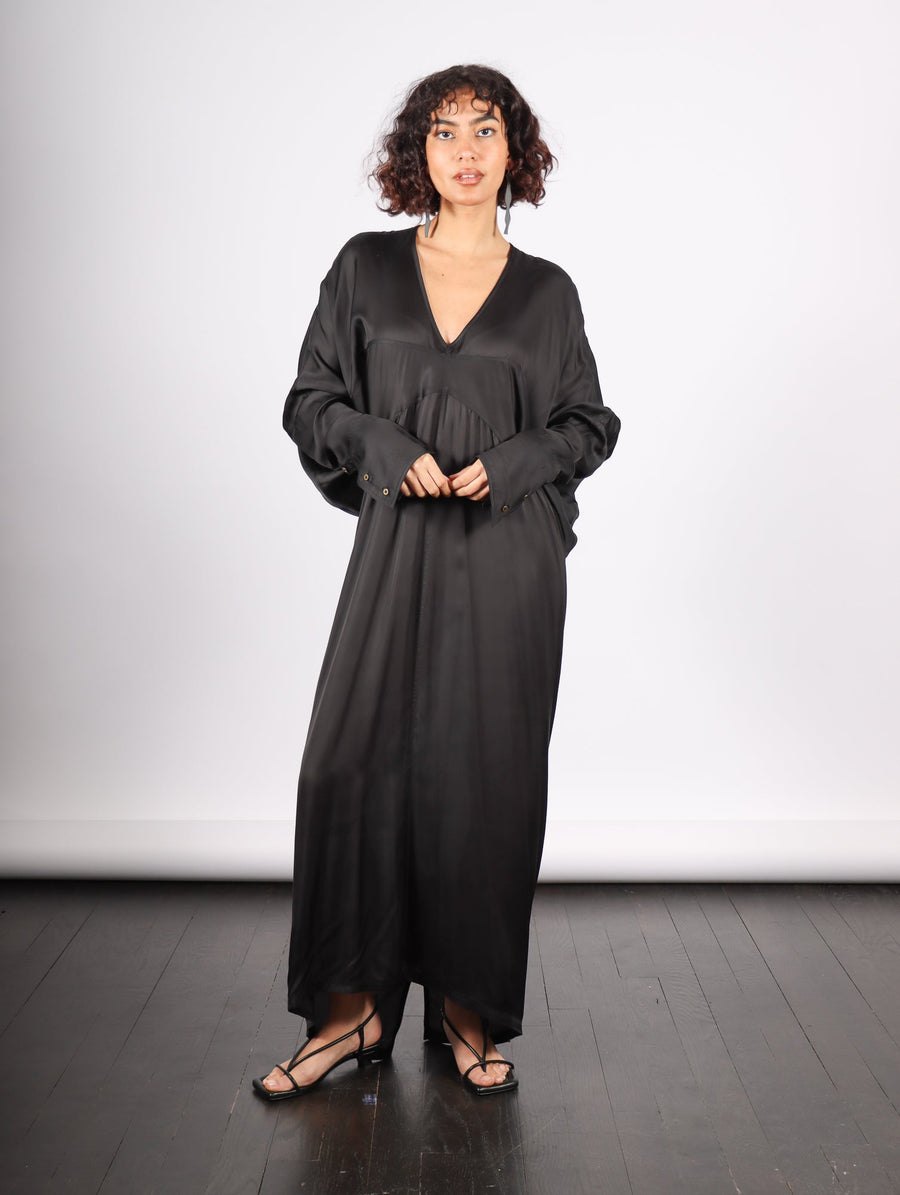 Tristan Drape Dress in Black by Nicholas K-Idlewild