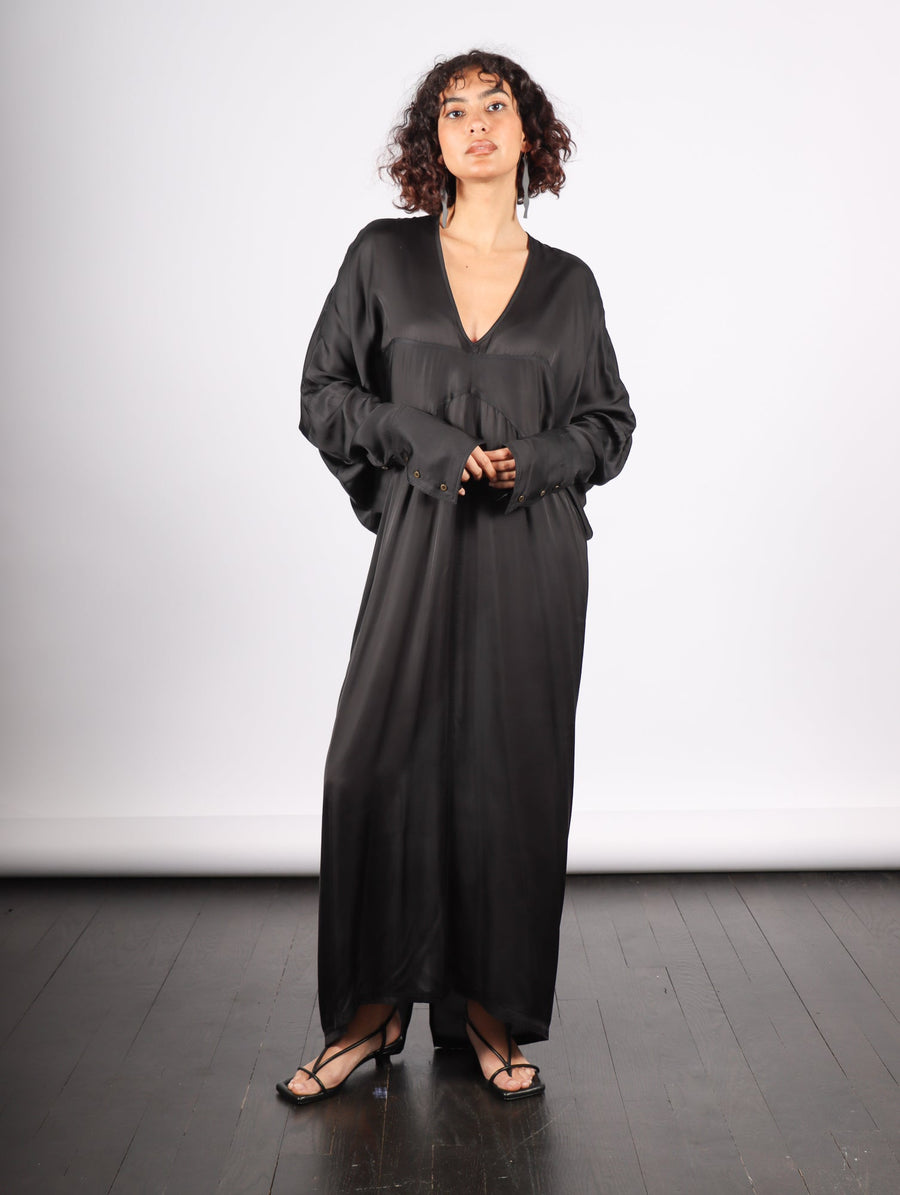 Tristan Drape Dress in Black by Nicholas K-Idlewild