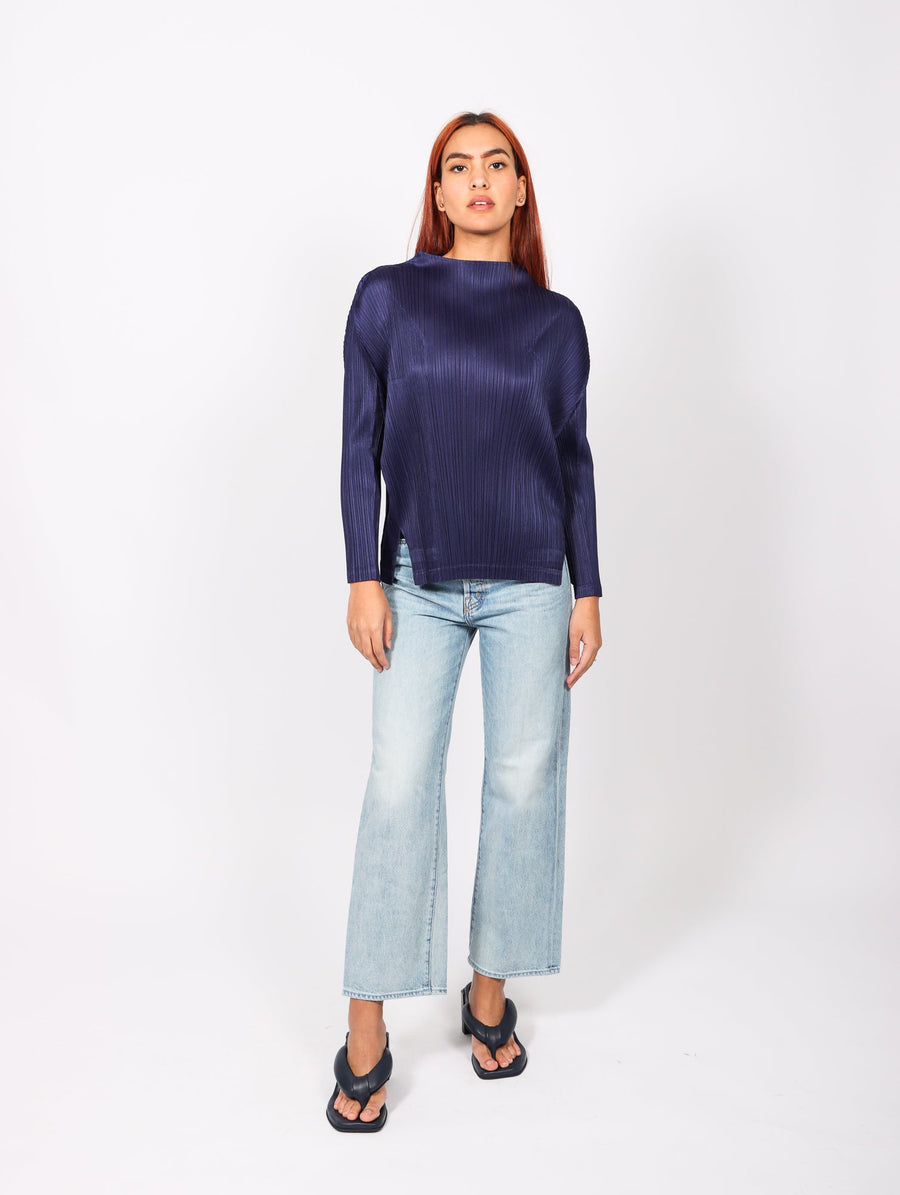 Trunk Top in Navy by Pleats Please Issey Miyake-Pleats Please Issey Miyake-Idlewild