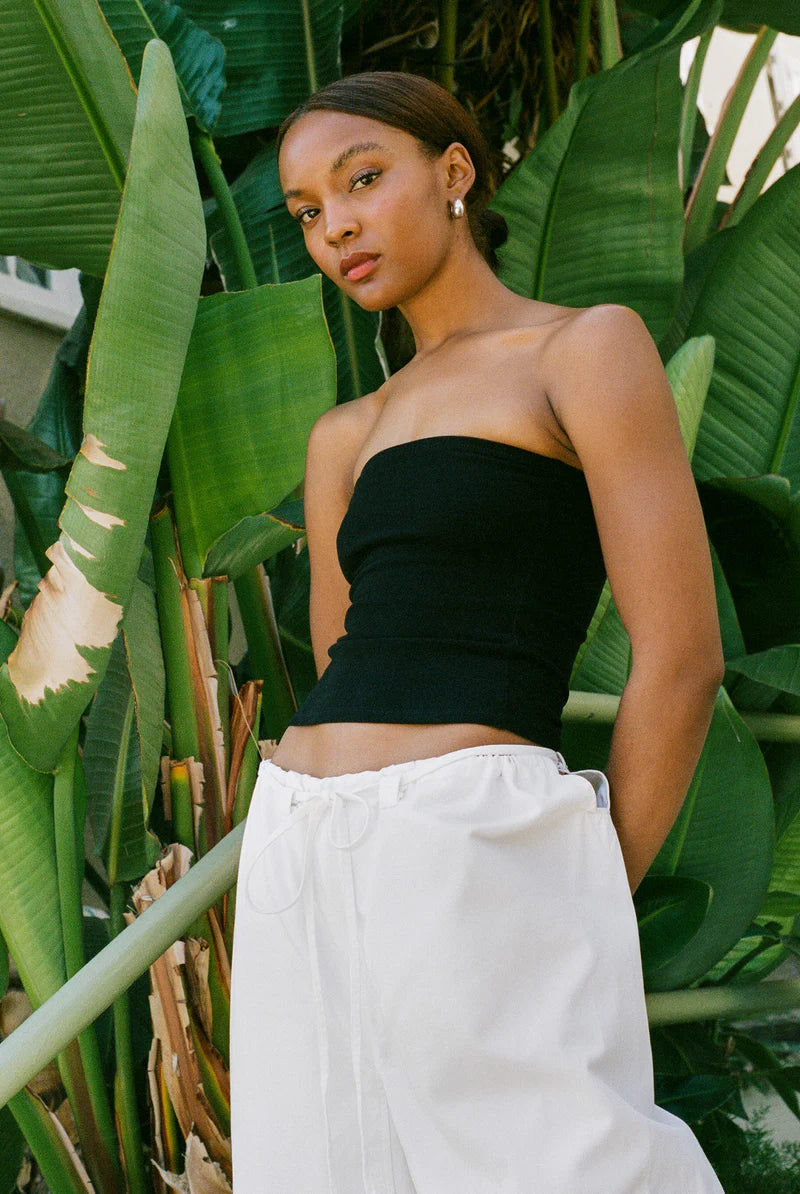 Tube Convertible Top in Black by GIL RODRIGUEZ-Tops-GIL RODRIGUEZ-Idlewild