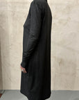 Turtleneck Midi Dress in Black by Sanctamuerte-Dresses-SANCTAMUERTE-Idlewild