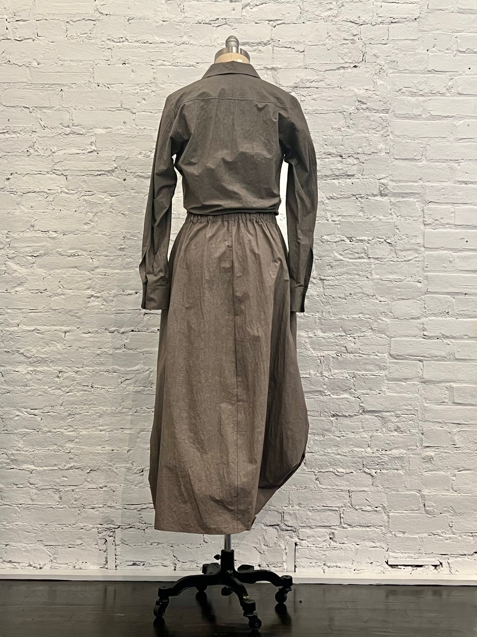 Twist Skirt in Cinder by Lauren Manoogian-Bottoms-Lauren Manoogian-Idlewild