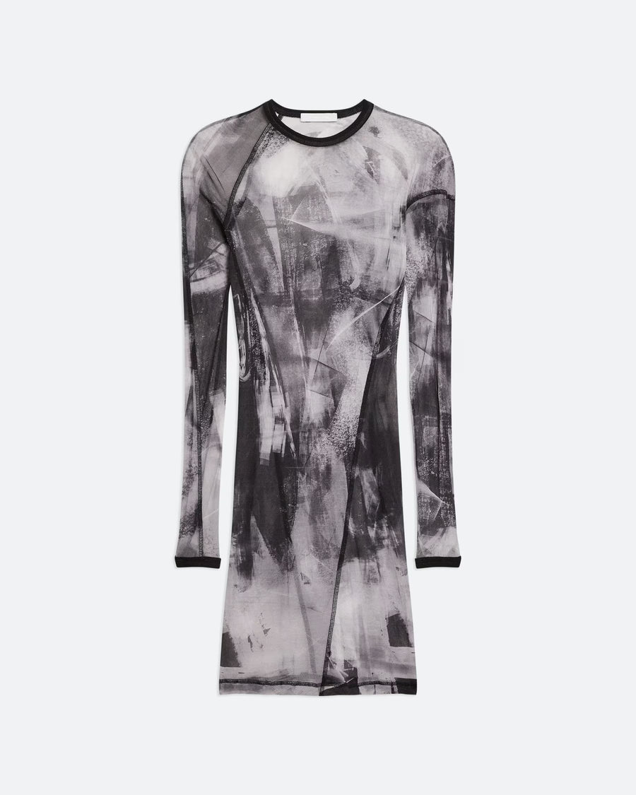 Twisted Scribble Dress in Black by Helmut Lang-Helmut Lang-Idlewild