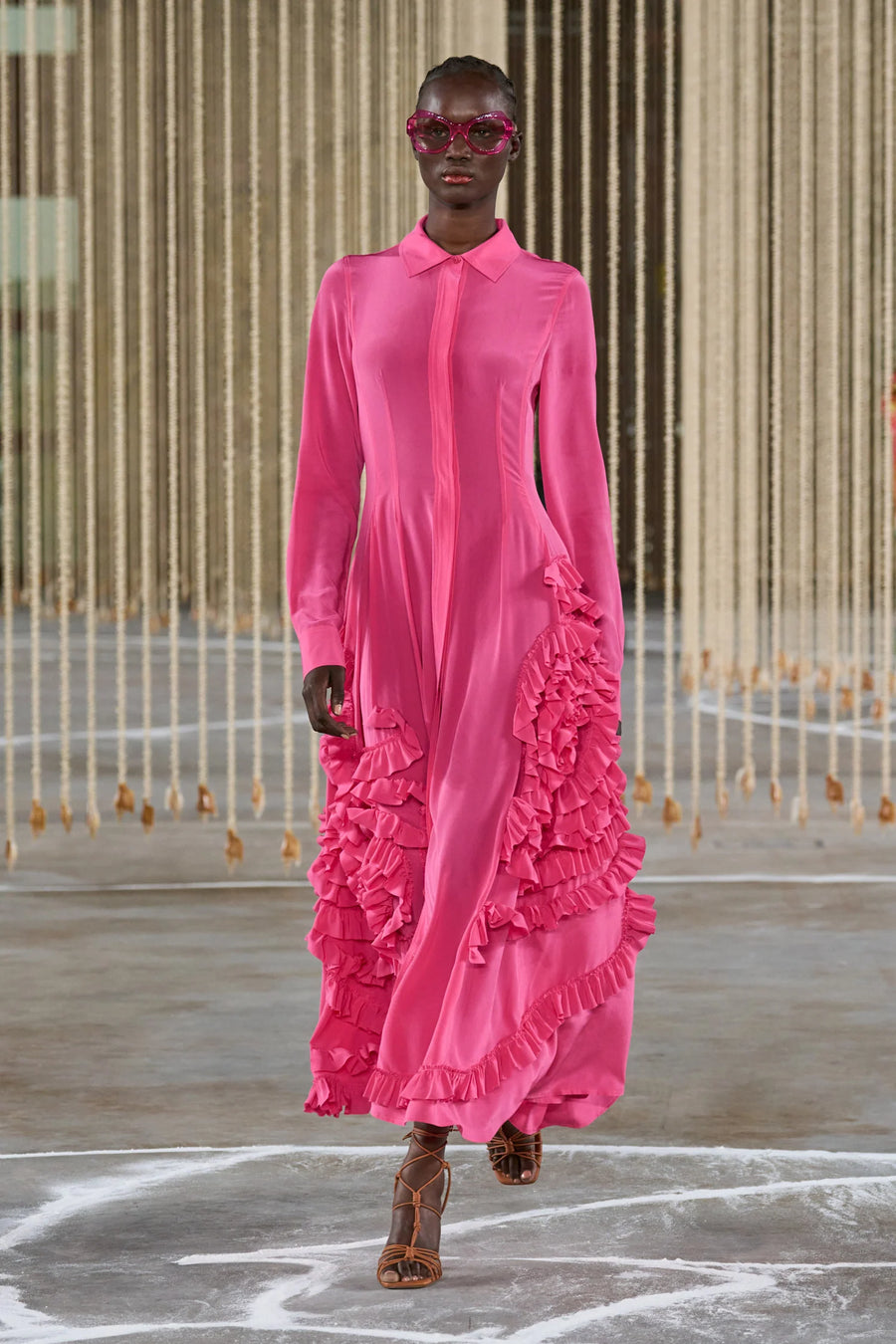 Gwen Dress in Fuchsia by Ulla Johnson-Idlewild