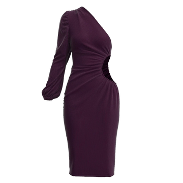 Purple Cutout Dress by JAMILA MARIAMA-Idlewild