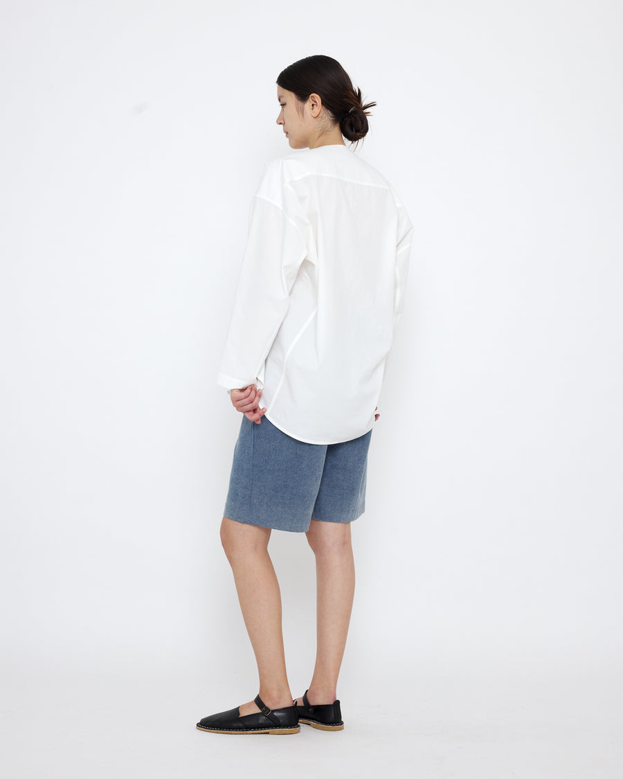 V-Neck Cocoon Top in Off-White by 7115 by Szeki-7115 by Szeki-Idlewild