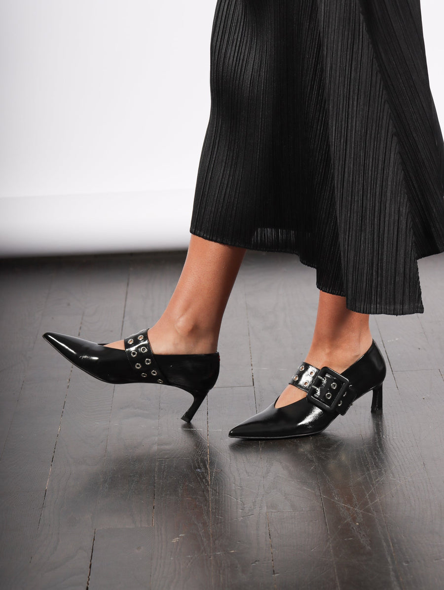 Vale Pumps in Glaze Black by Halmanera-Halmanera-Idlewild