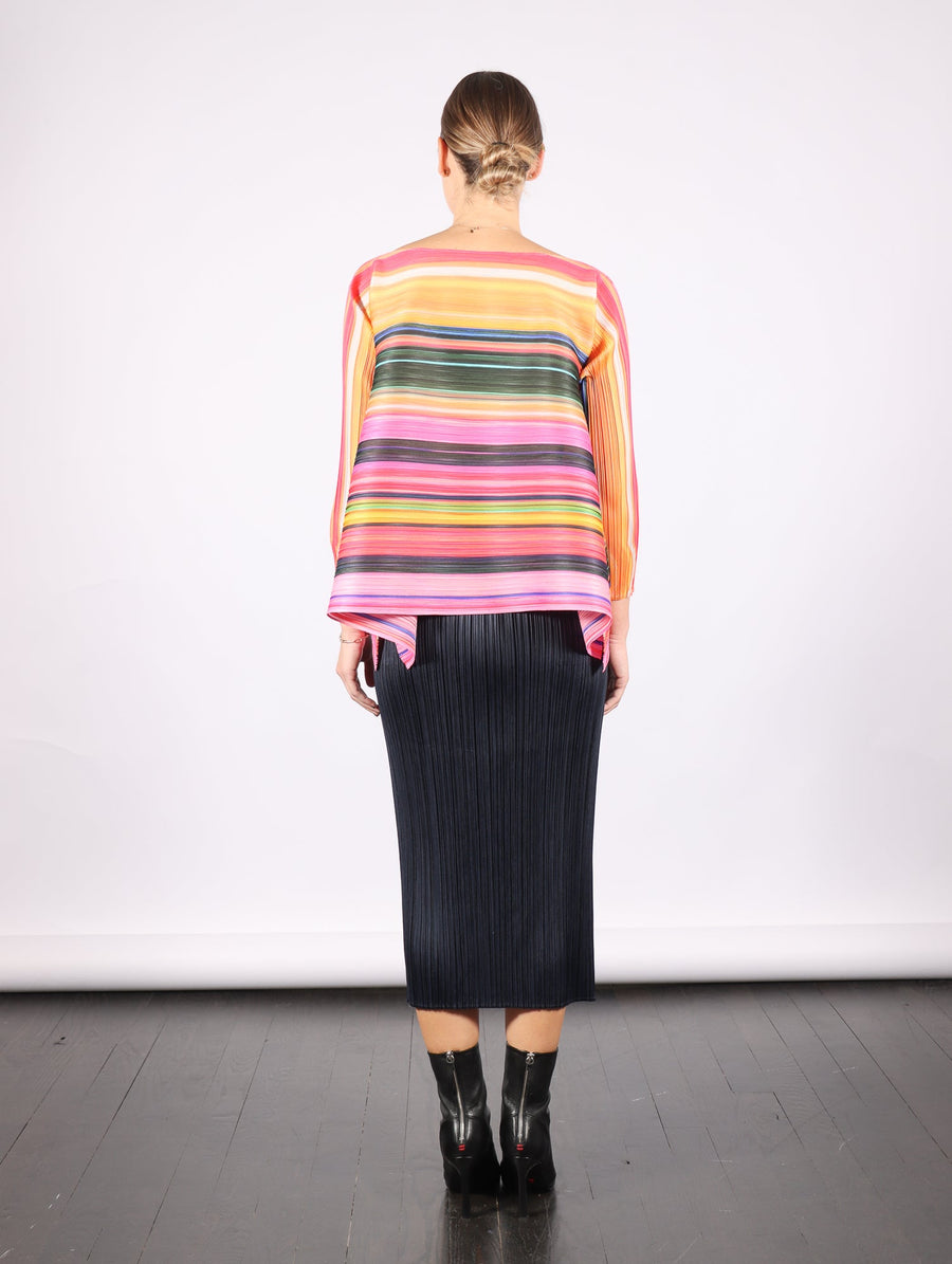 Warp Top in Pink by Pleats Please Issey Miyake