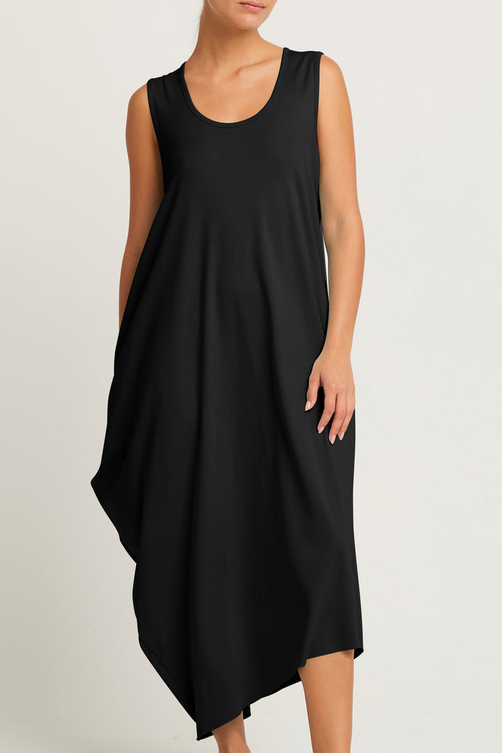Waterfall Dress in Black by Planet-Dresses-Planet-Idlewild