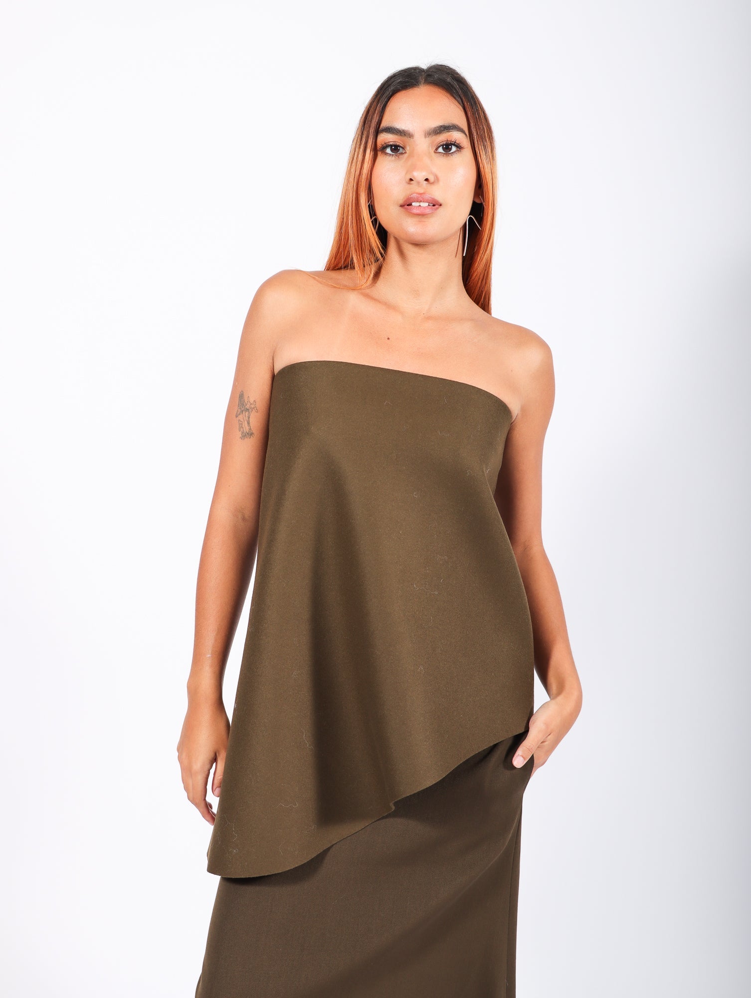 Wave Bustier in Alga by Calcaterra-Idlewild