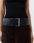 Wide Classic Belt in Black by St. Agni-Accessories-St. Agni-Idlewild