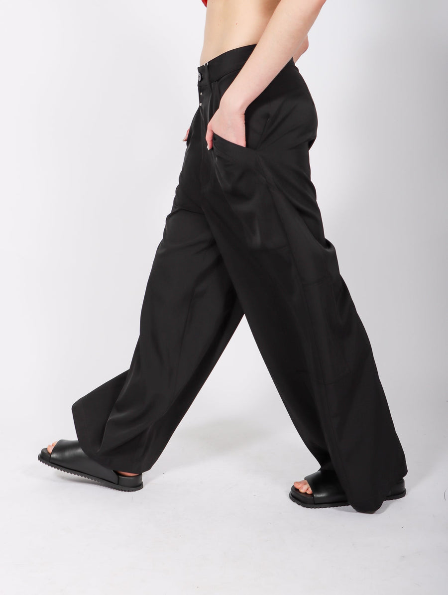 Wide Leg Pants in Black by MM6 Maison Margiela – Idlewild