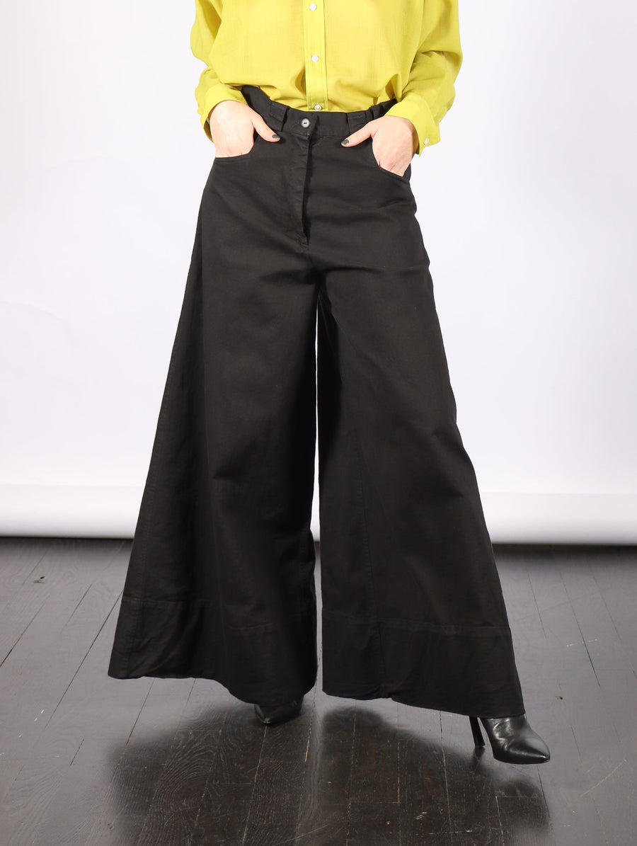 Wide Leg Pants in Dyed Denim by Serien°umerica