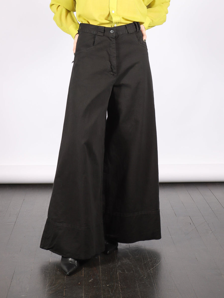 Wide Leg Pants in Dyed Denim by Serien°umerica