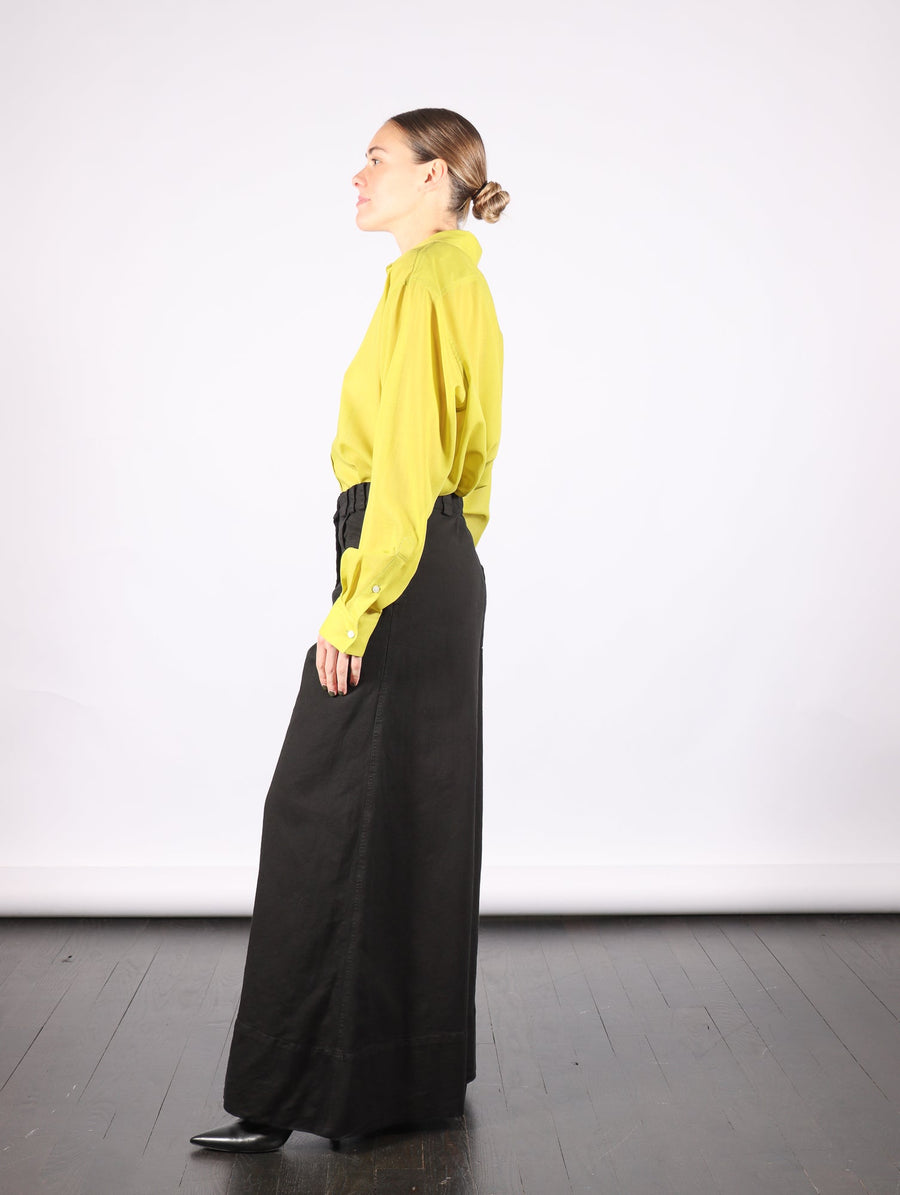 Wide Leg Pants in Dyed Denim by Serien°umerica