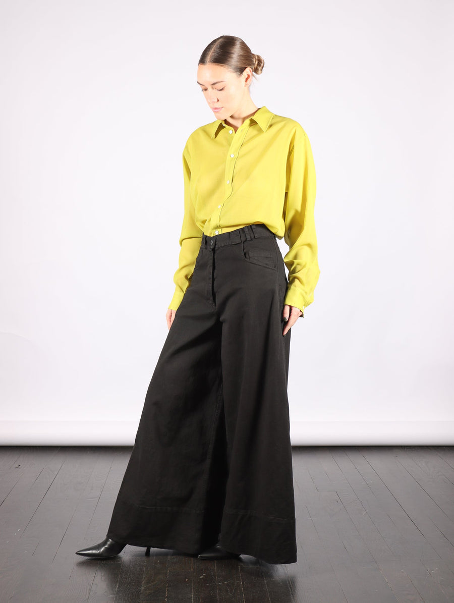 Wide Leg Pants in Dyed Denim by Serien°umerica