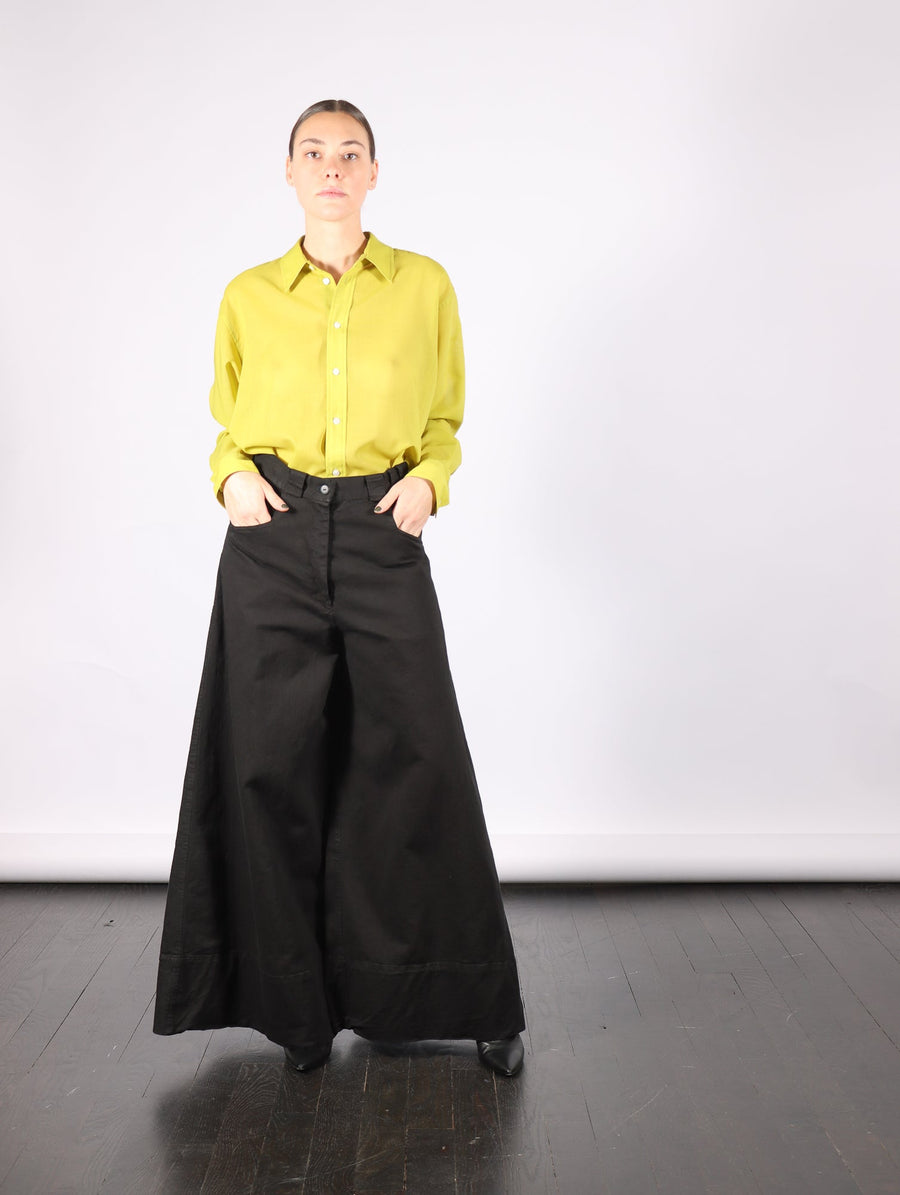 Wide Leg Pants in Dyed Denim by Serien°umerica