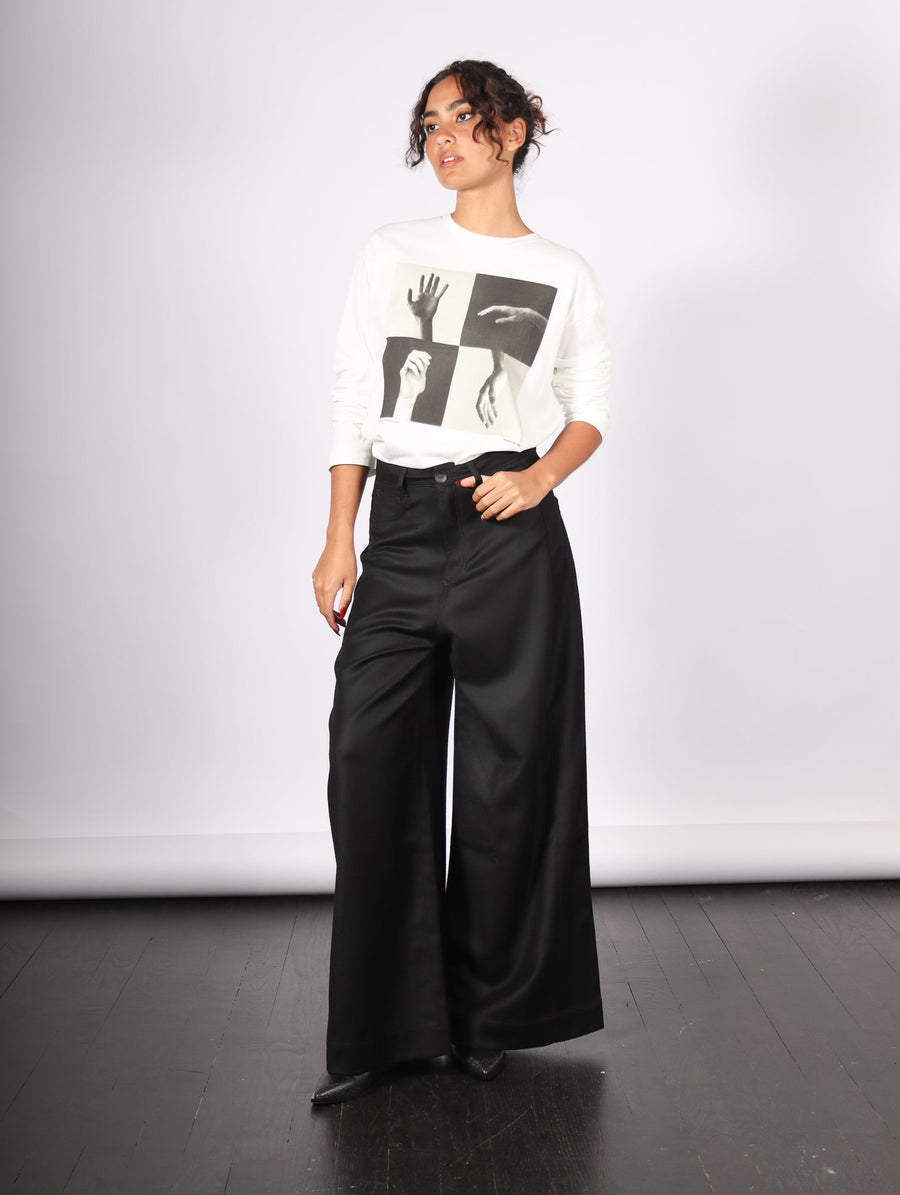 Wide Pants in Black by Andrea Ya'aqov