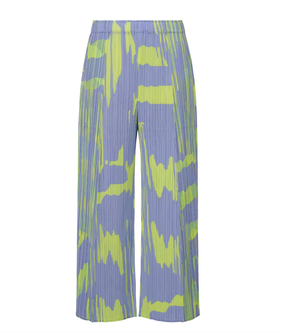 Wide Refraction Pants in Light Blue by Pleats Please Issey Miyake-Bottoms-Pleats Please Issey Miyake-Idlewild