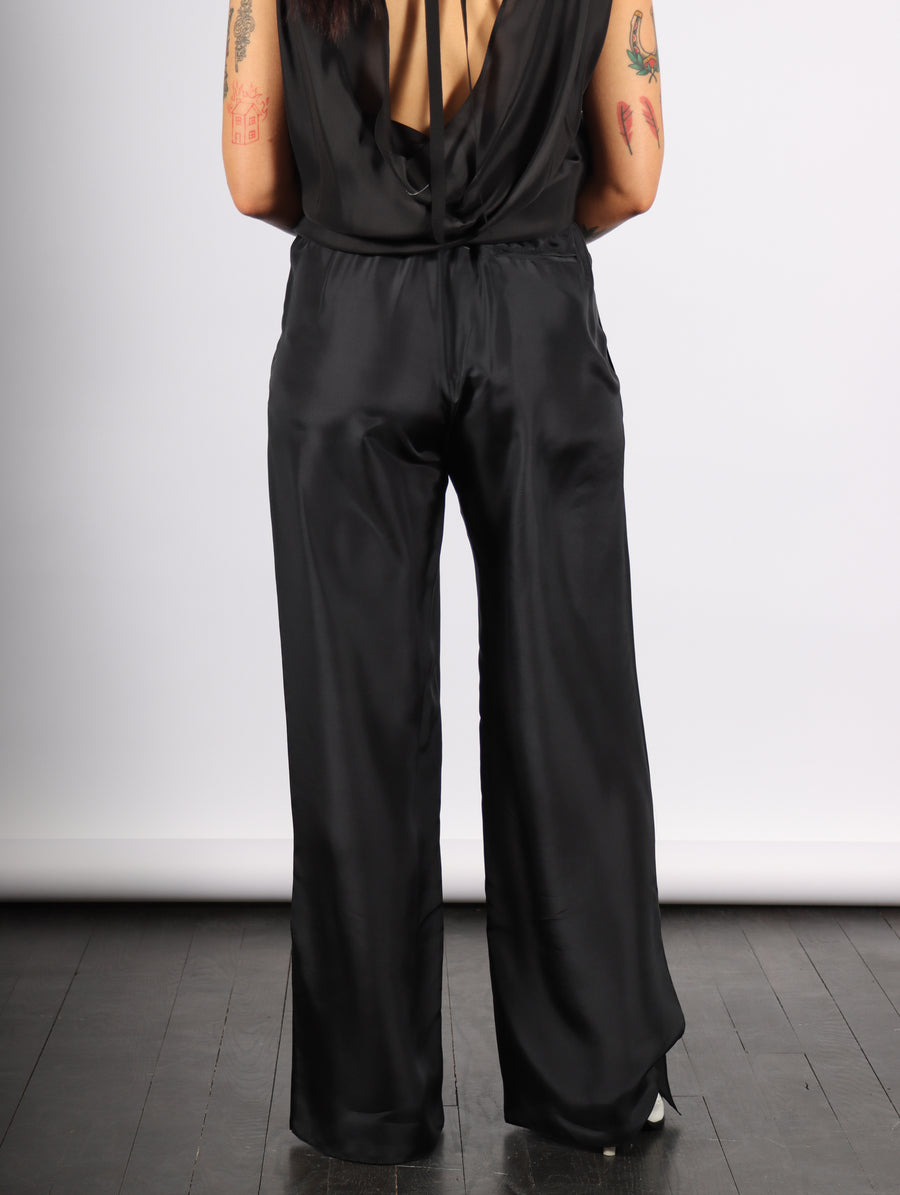 Wide Silk Pant in Black by MM6 Maison Margiela-MM6-Idlewild