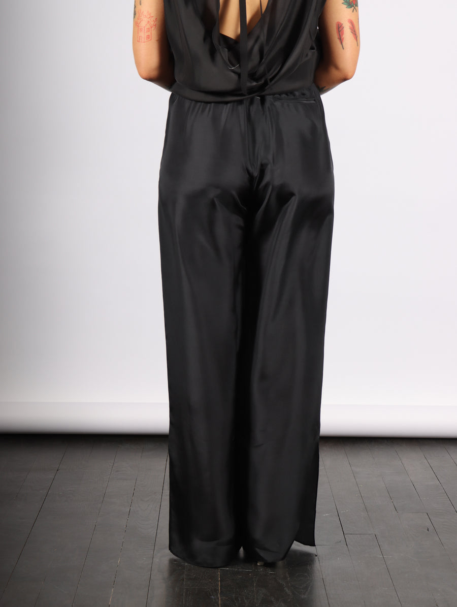 Wide Silk Pant in Black by MM6 Maison Margiela-MM6-Idlewild