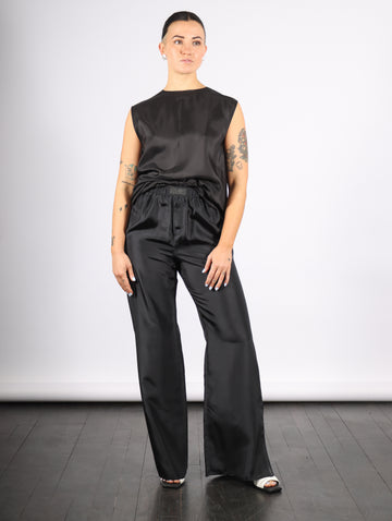 Wide Silk Pant in Black by MM6 Maison Margiela-MM6-Idlewild