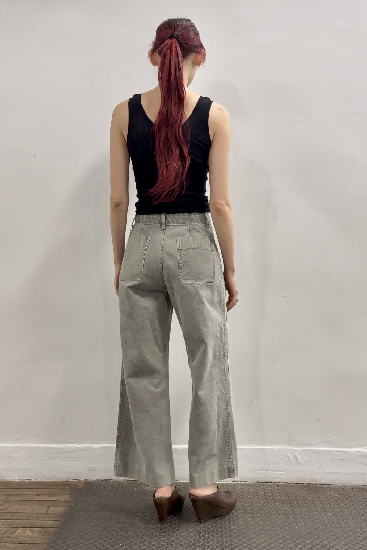 Work Jean Trouser in Grey by Tanaka Denim-Bottoms-TANAKA-Idlewild