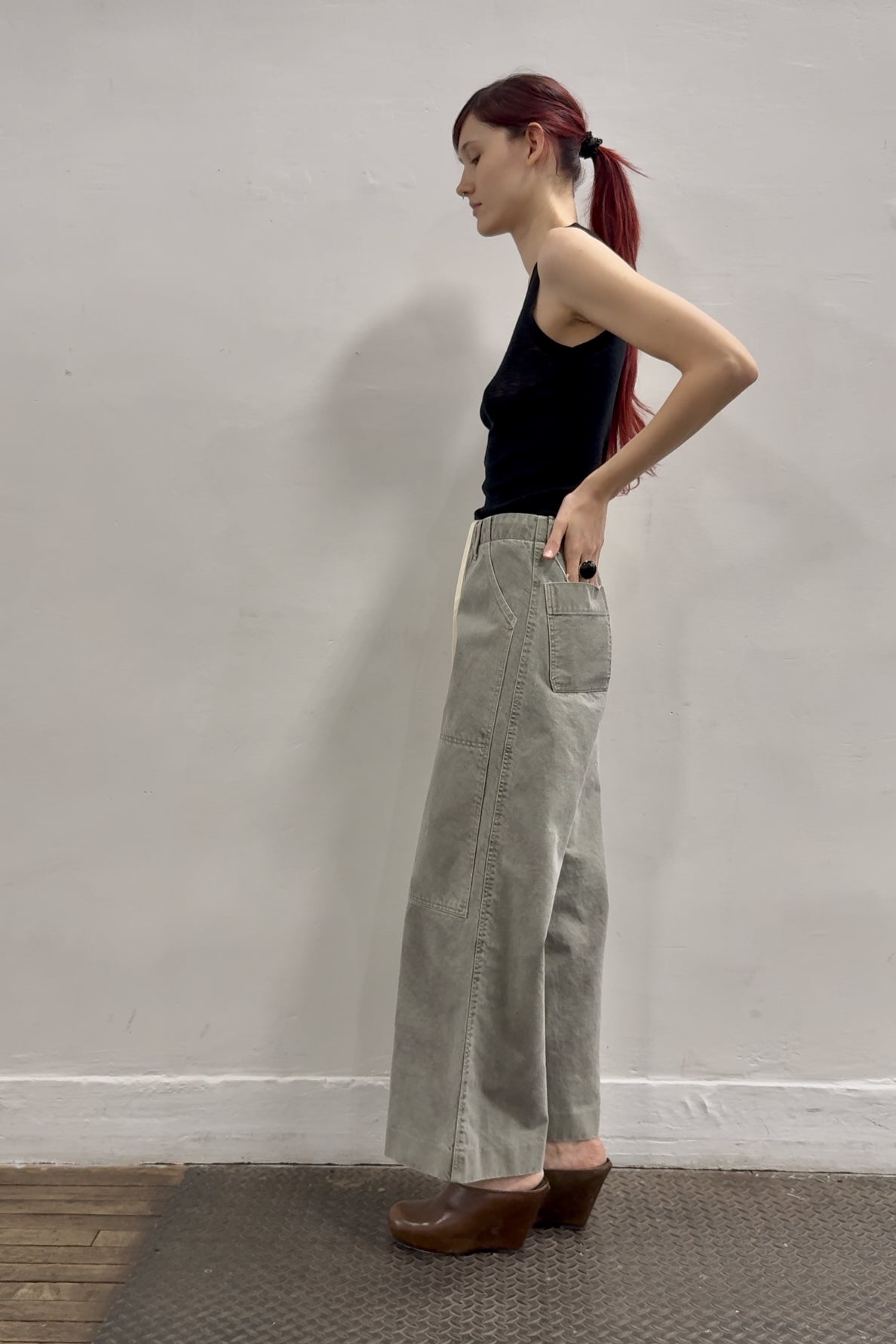 Work Jean Trouser in Grey by Tanaka Denim-Bottoms-TANAKA-Idlewild