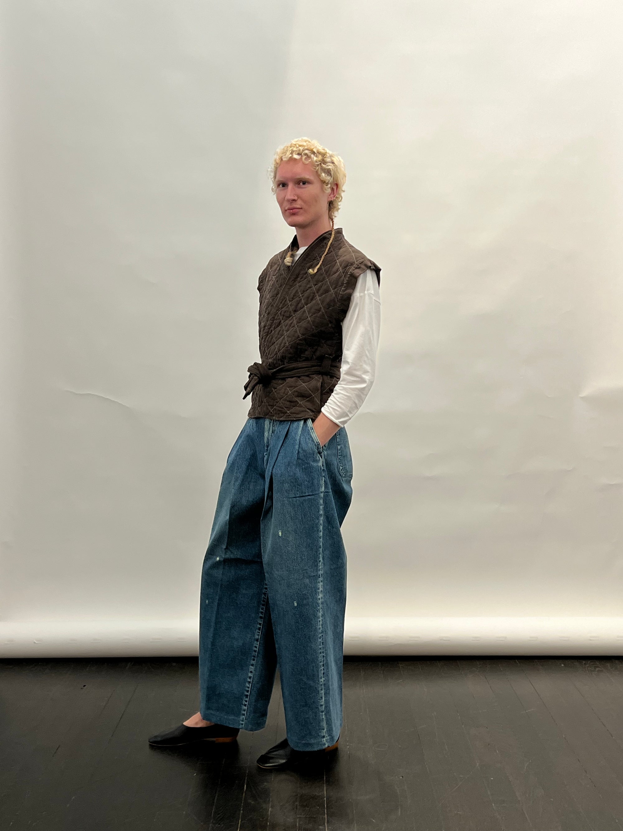 Wrap Vest in Espresso by Utility Canvas-Utility Canvas-Idlewild